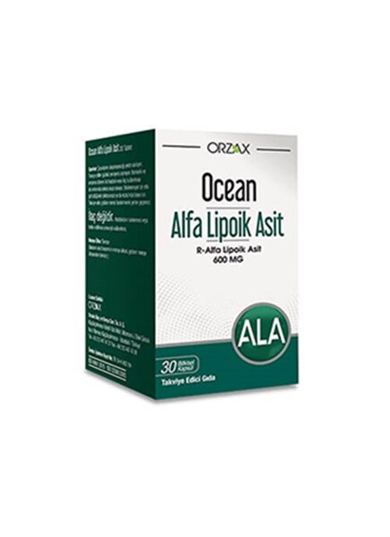 Ocean Alfa Lipoik Asit 600 mg 30 Kapsül - ORZAX