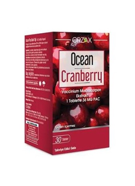 Ocean Cranberry 30 Tablet - ORZAX
