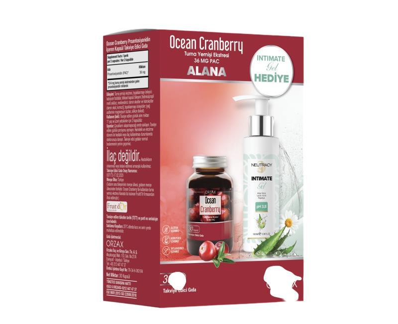 Ocean Cranberry Turna Yemişi Ekstresi 30 Kapsül + Neutracy İntim Jel Hediyeli - 1