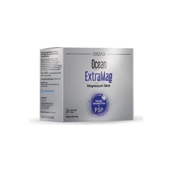Ocean Extramag Magnezyum Sitrat 250 mg + P5P 30 Şase - ORZAX