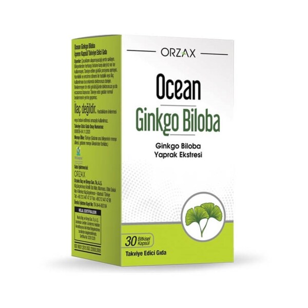 Ocean Ginkgo Biloba 30 Kapsül - ORZAX
