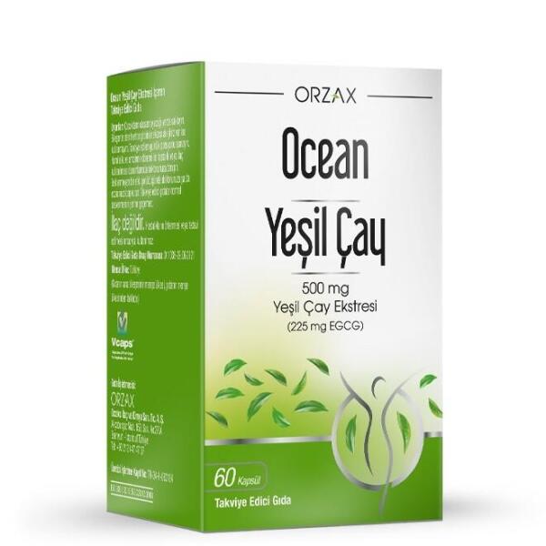 Ocean Green Tea 500mg ( Yeşil çay ) 60 Kapsül - ORZAX