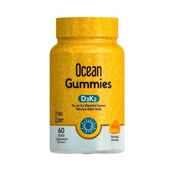 Ocean Gummies D3K2 60 Çiğnenebilir Jel Form - ORZAX