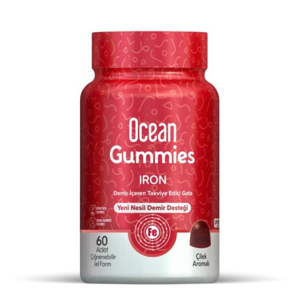 Ocean Gummies Iron 60 Çiğneme Formu - ORZAX