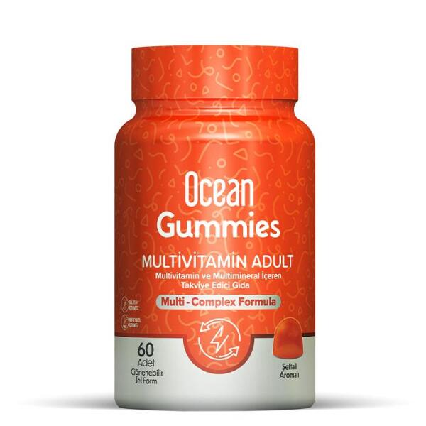 Ocean Gummies Multivitamin Adult 60 Çiğnenebilir Jel Form - ORZAX