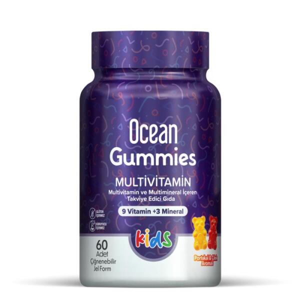 Ocean Kids Multivitamin 60 Çignenebilir Jel Form - ORZAX