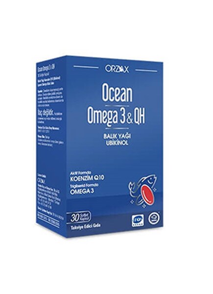 Ocean Omega 3 QH 30 Kapsül Balık Yağı - ORZAX
