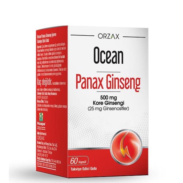 Ocean Panax Ginseng 500mg Kapsül 60 lık - ORZAX