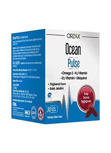 Ocean Pulse 30 Kapsül Balık Yağı - ORZAX