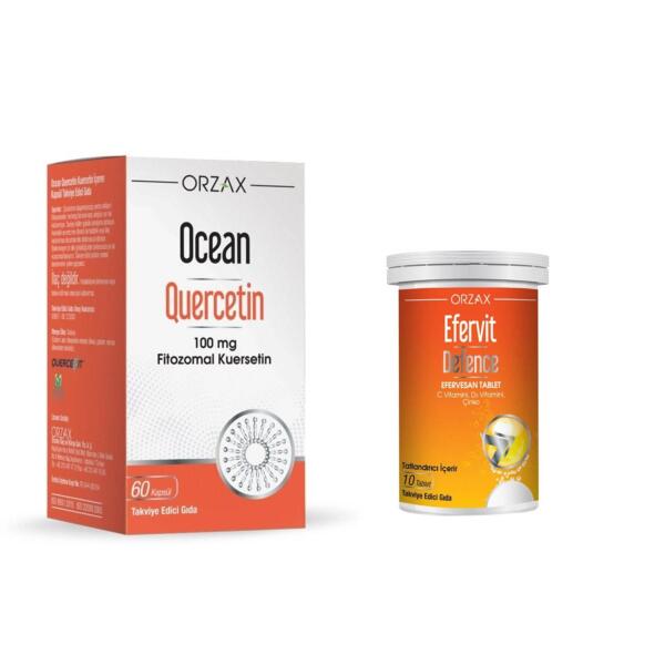 Ocean Quercetin 60 Kapsül + Efervit Defence - ORZAX