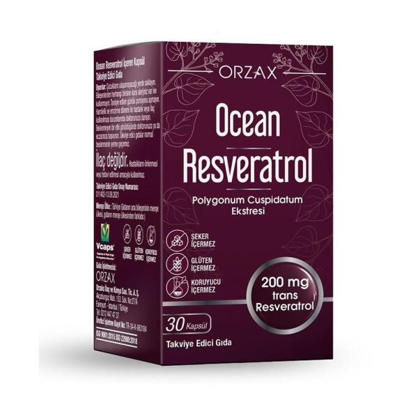 Ocean Resveratrol 200 mg 30 Kapsül - ORZAX
