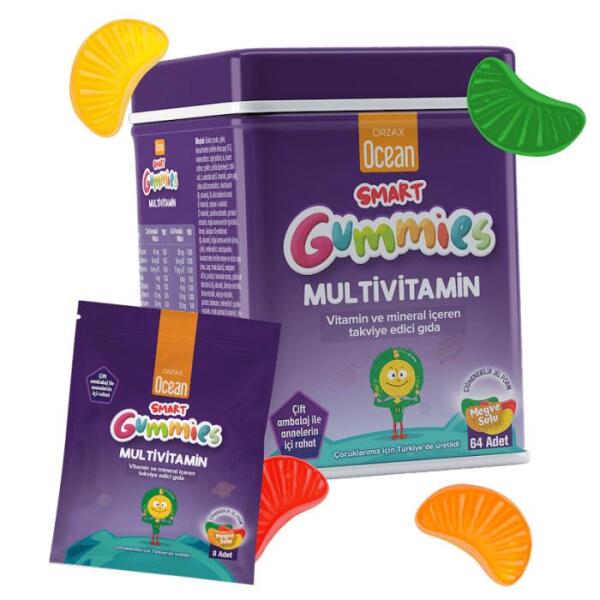Ocean Smart Gummies Multivitamin 64 Çiğnenebilir Jel Form - ORZAX