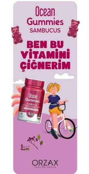 Ocean Smart Gummies Sambucus 64 Adet Çiğnenebilir Tablet - ORZAX