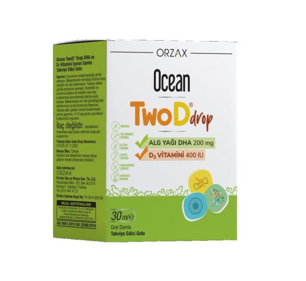 Ocean Twod Drop D3 Vitamini 400 IU 30 ml - ORZAX