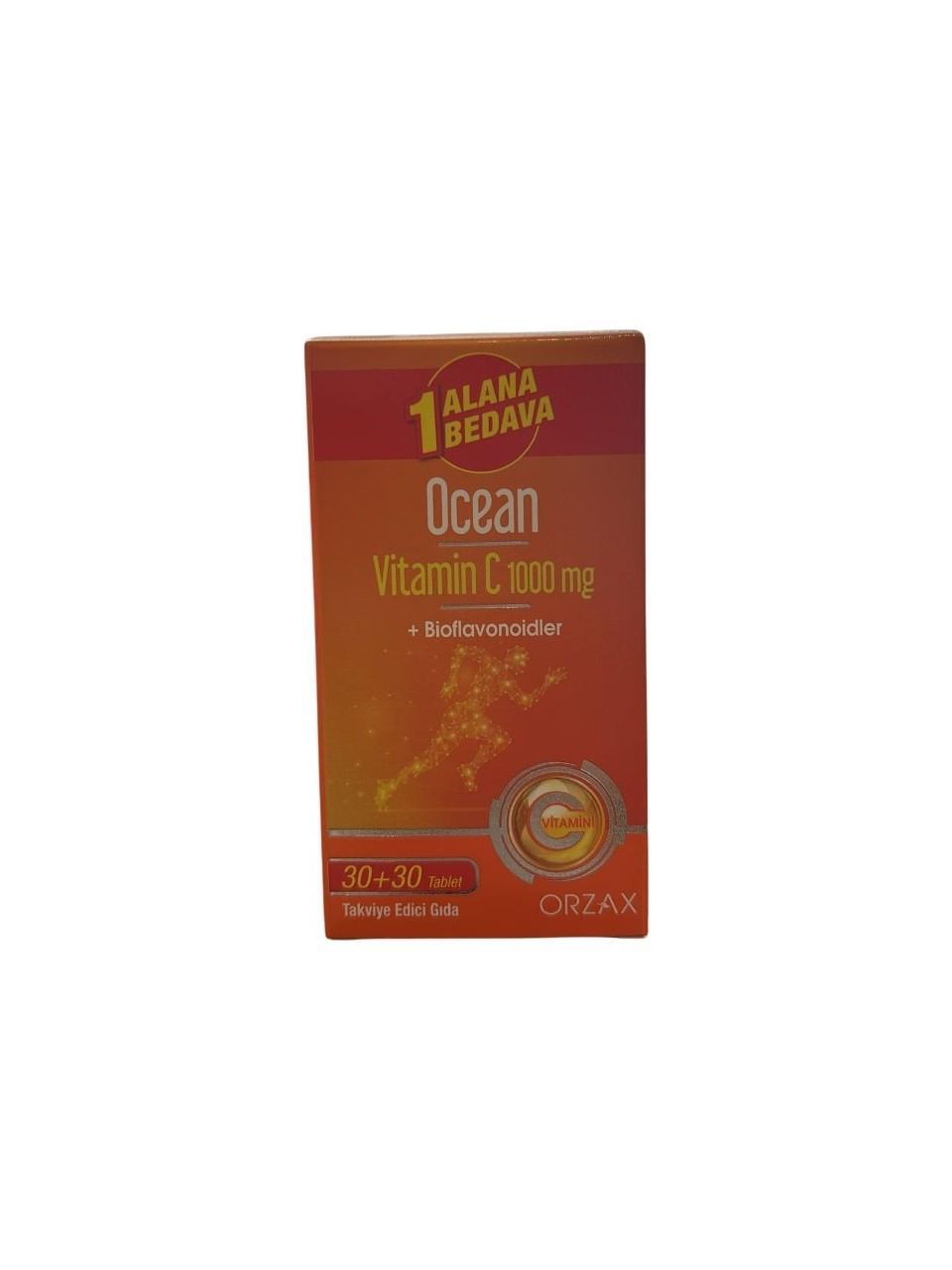 Ocean Vitamin C 1000 mg 30 Tablet 2'li - 1