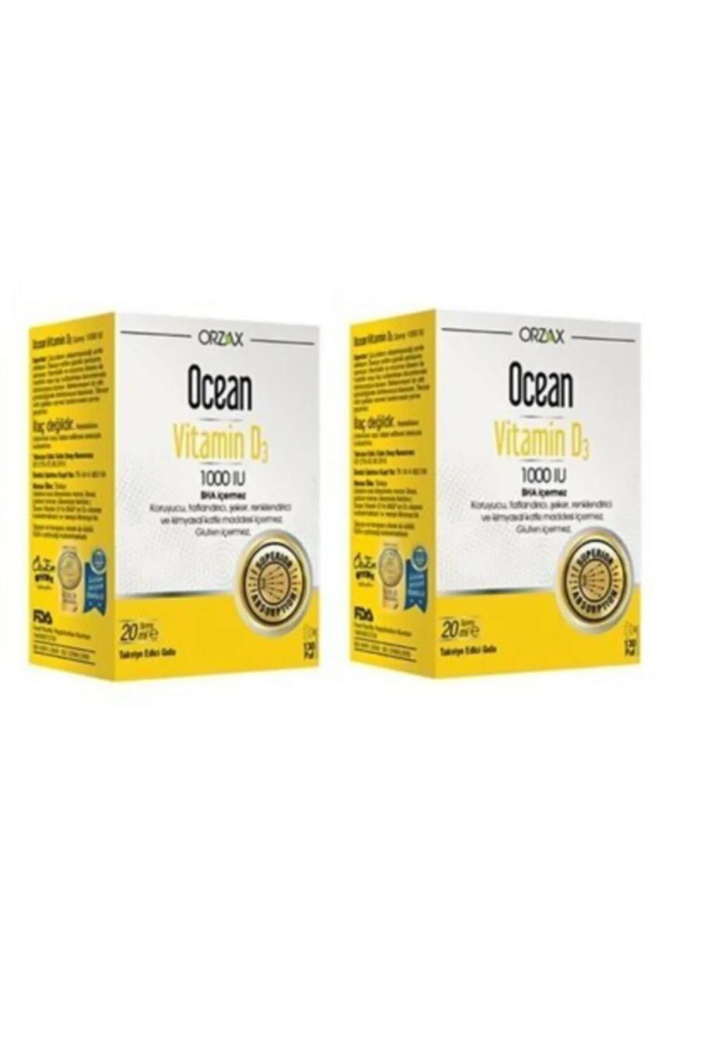 Ocean Vitamin D3 1000 IU 20 ml Sprey 2 Adet - 1