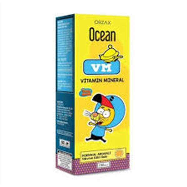 Ocean VM Vitamin Mineral Portakal Aromalı Şurup 150 ml - ORZAX