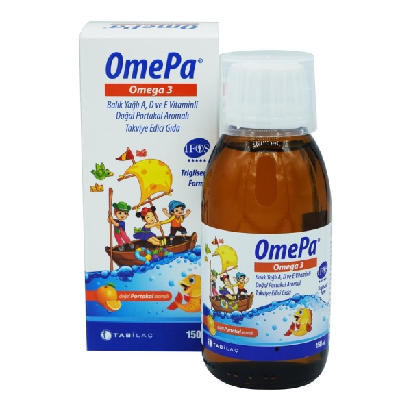 Omepa Omega 3 Portakal Aromalı Şurup 150 ml - TAB İLAÇ