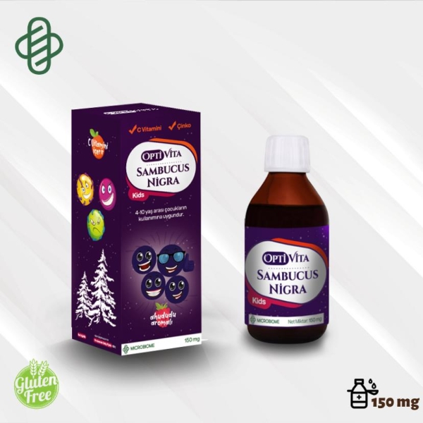 Optivita Sambucus Nigra Kids 150 mg Şurup - MICROBIOME