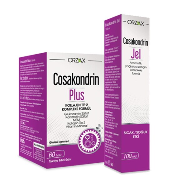 Orzax Cosakondrin Plus 60 Tablet + Cosakondrin Jel 100 ml Hediyeli - ORZAX