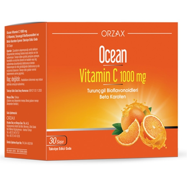 Orzax Ocean Vitamin C 1000 Mg 30 Şase - ORZAX