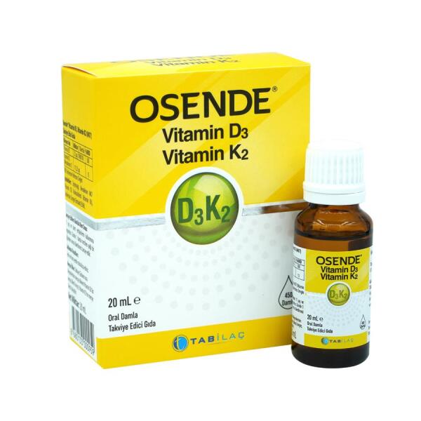 Osende Vitamin D3K2 Damla 20 ml - TAB İLAÇ