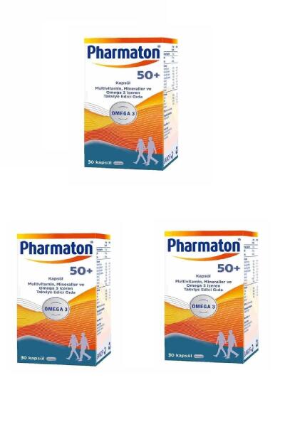 Pharmaton 50 Plus 30 Kapsül 3'lü - 1