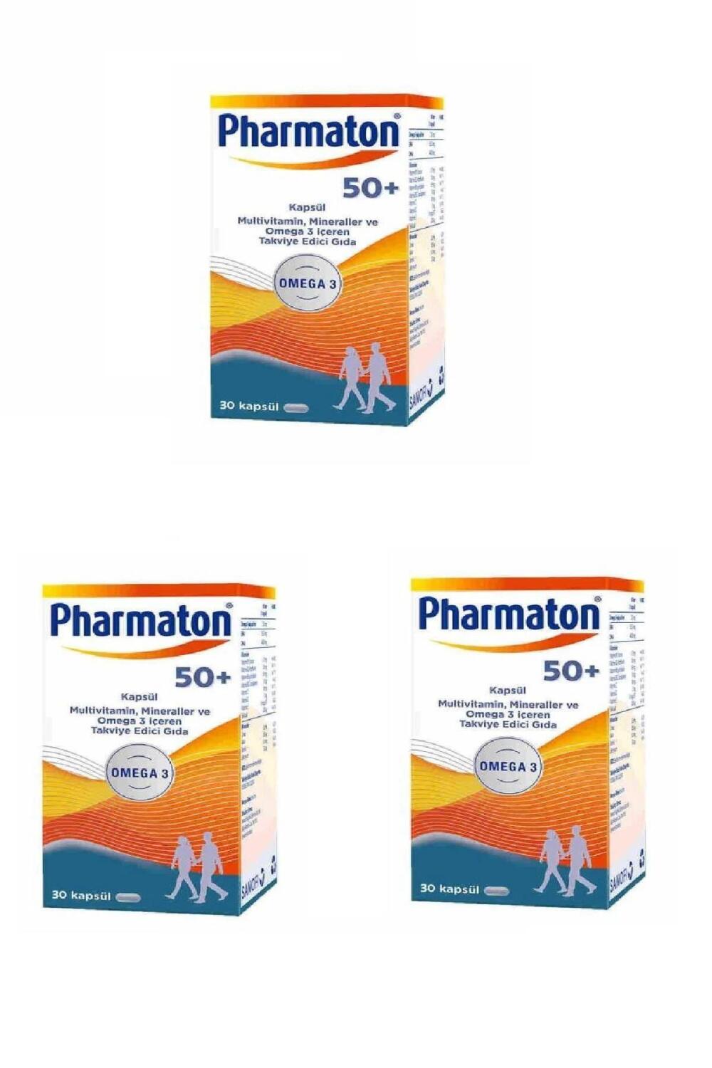 Pharmaton 50 Plus 30 Kapsül 3'lü - 1