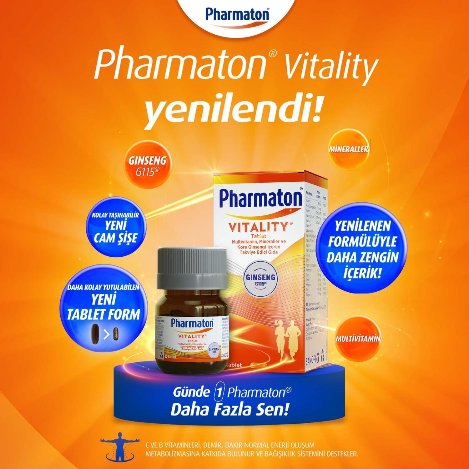 Pharmaton Vitality 30 Tablet 2 Adet - 2