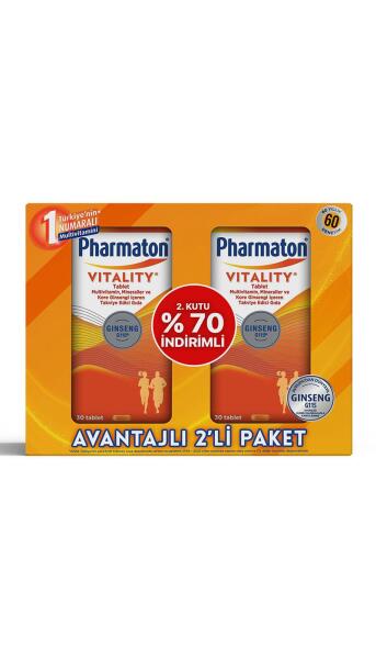 Pharmaton Vitality 30 Tablet 2li - PHARMATON