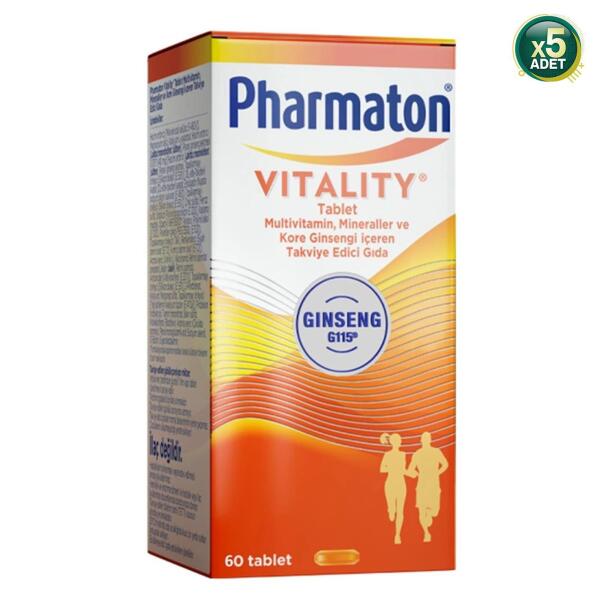 Pharmaton Vitality 60 Tablet 5'li - 1