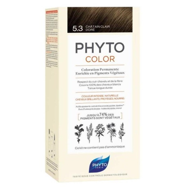 Phyto Phytocolor Bitkisel Saç Boyası - 5.3 Açık Kestane Dore - PHYTO