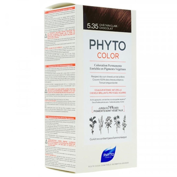 Phyto Phytocolor Bitkisel Saç Boyası - 5.35 - Açık Kestane Dore Akaju - PHYTO