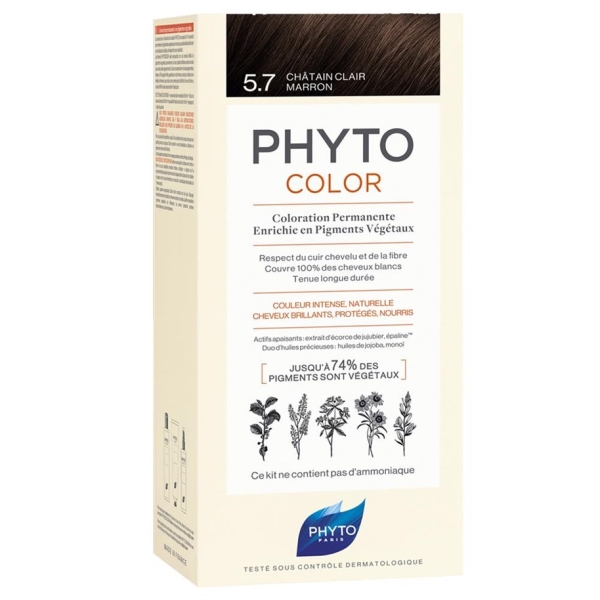 Phyto Phytocolor Bitkisel Saç Boyası - 5.7 Açık Kestane Bakır - PHYTO