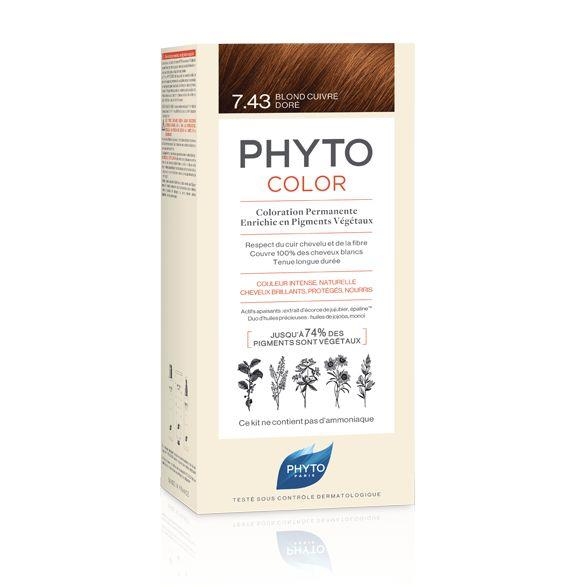 Phyto Phytocolor Bitkisel Saç Boyası - 7.43 Kumral Bakır Dore - PHYTO