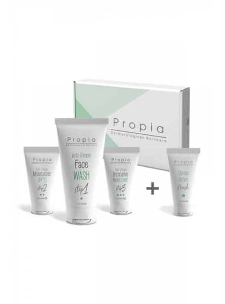 Propia Sivilce Karşıtı 3 Adımlı Bakım Seti + Arındırıcı Maske - PROPIA
