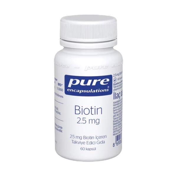 Pure Encapsulations Biotin 2.5 Mg 60 Kapsül - PURE ENCAPSULATIONS