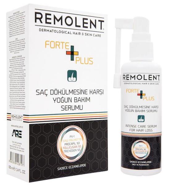 Remolent Forte Plus Saç Dökülmesine Karşı Yoğun Bakım Serumu 100 ML - PHARMARE