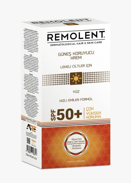 Remolent Güneş Kremi Lekeli Ciltler Spf50 75ml - PHARMARE
