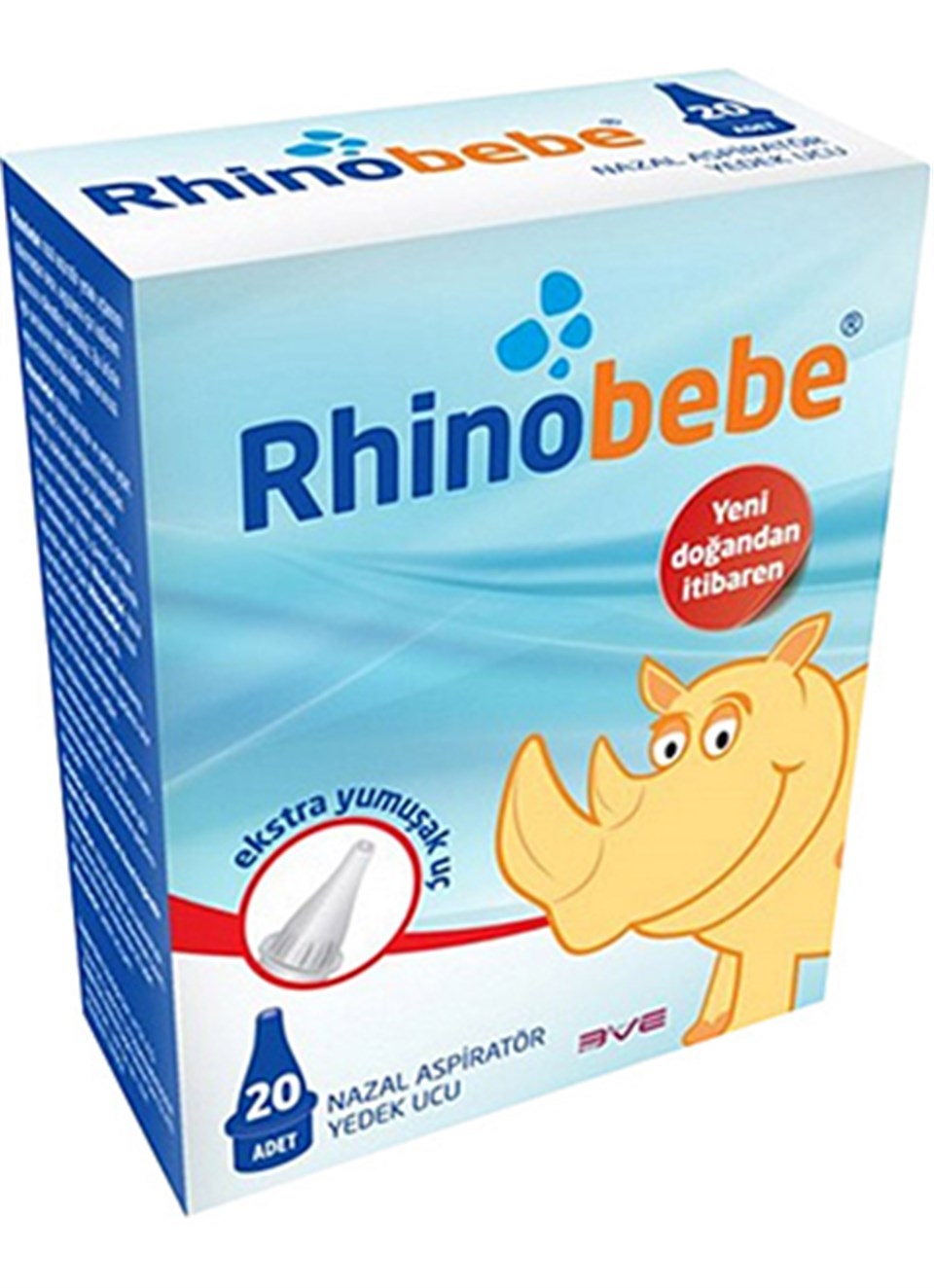 Rhinobebe Burun Aspiratörü Yedek Ucu 20 Adet - 1