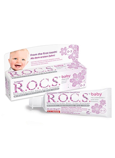 ROCS Baby 0-3 Yaş Diş Macunu 35 ml / Ihlamur Özlü - ROCS