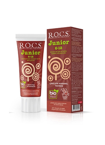 ROCS Junior 44171 Diş Macunu 60 ml / Çikolata Karamel - ROCS