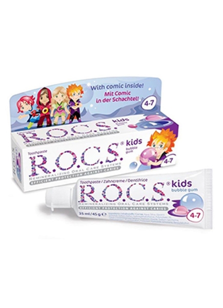 ROCS Kids 44016 Çocuk Diş Macunu / Balonlu Sakız Tadında - ROCS