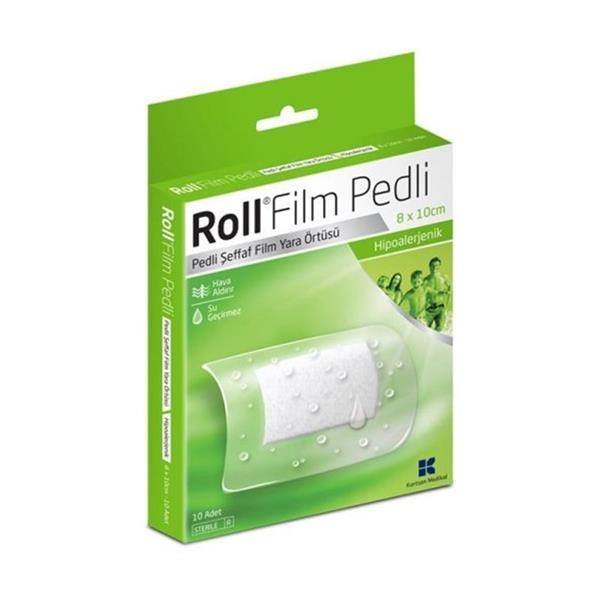 Roll Film Pedli 8 x 10 cm Steril Yara Örtüsü Su Geçirmez 10'lu - ROLL
