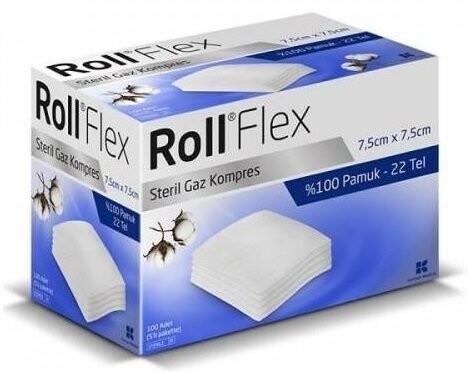 Roll Flex Gaz Kompres 7.5x7.5cm 100 Adet - ROLL
