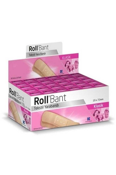 Roll Bant Tekstil Yara Bandı 30 Kutu 10'Luk - ROLL