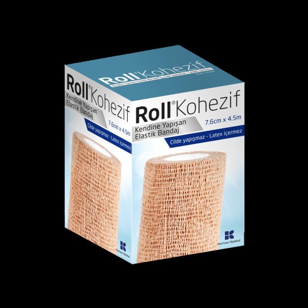 Roll Kohezif Bandaj Ten Rengi 7,6cm x 4,5m - ROLL