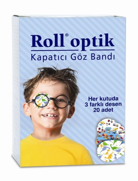 Roll Optik Kapatıcı Göz Bandı ERKEK 20 Adet - ROLL