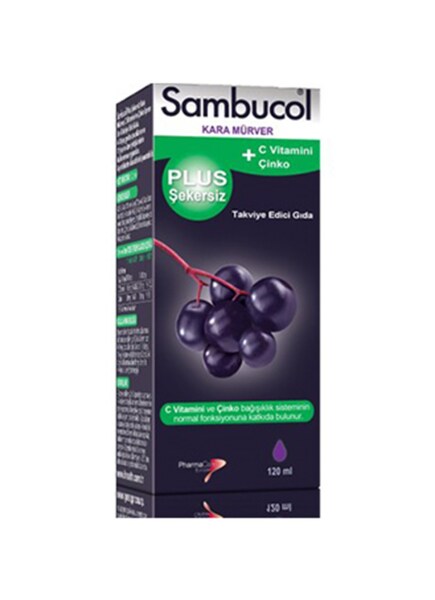 Sambucol Plus Şekersiz 120 ml - SAMBUCOL