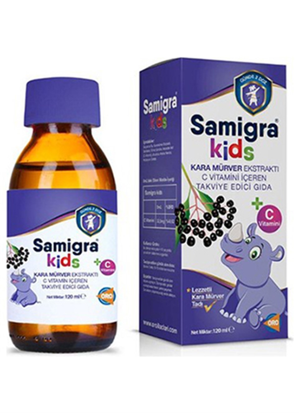 Samigra Kids Kara Mürver Ekstraktı 120 ml - 1